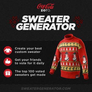 Coca Cola Zero Sweater Generator