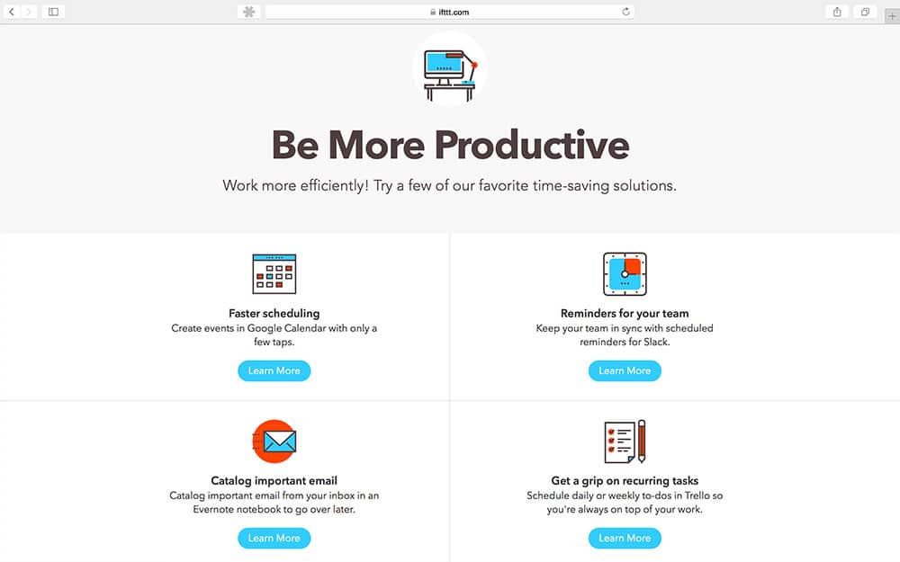 16 productivity tools die je productiviteit verhogen - IFTTT