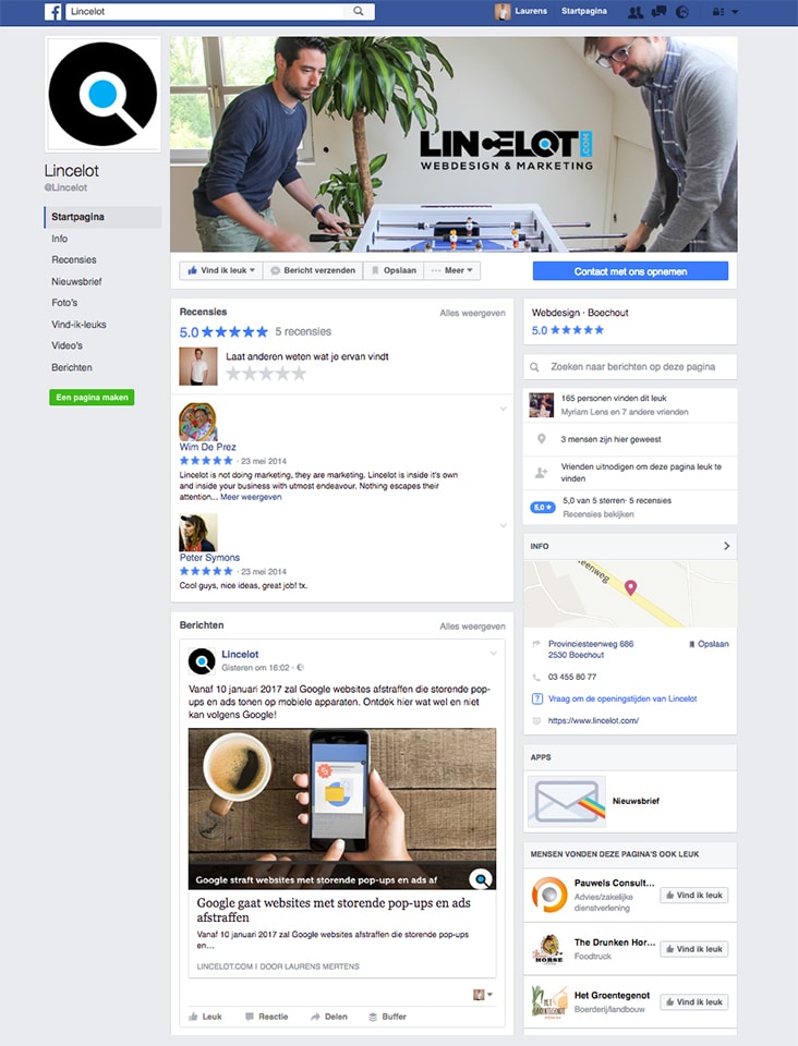 facebook-bedrijfspagina-van-lincelot