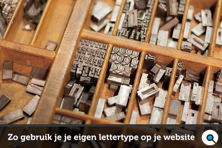 Oude drukletters om eigen lettertype te maken
