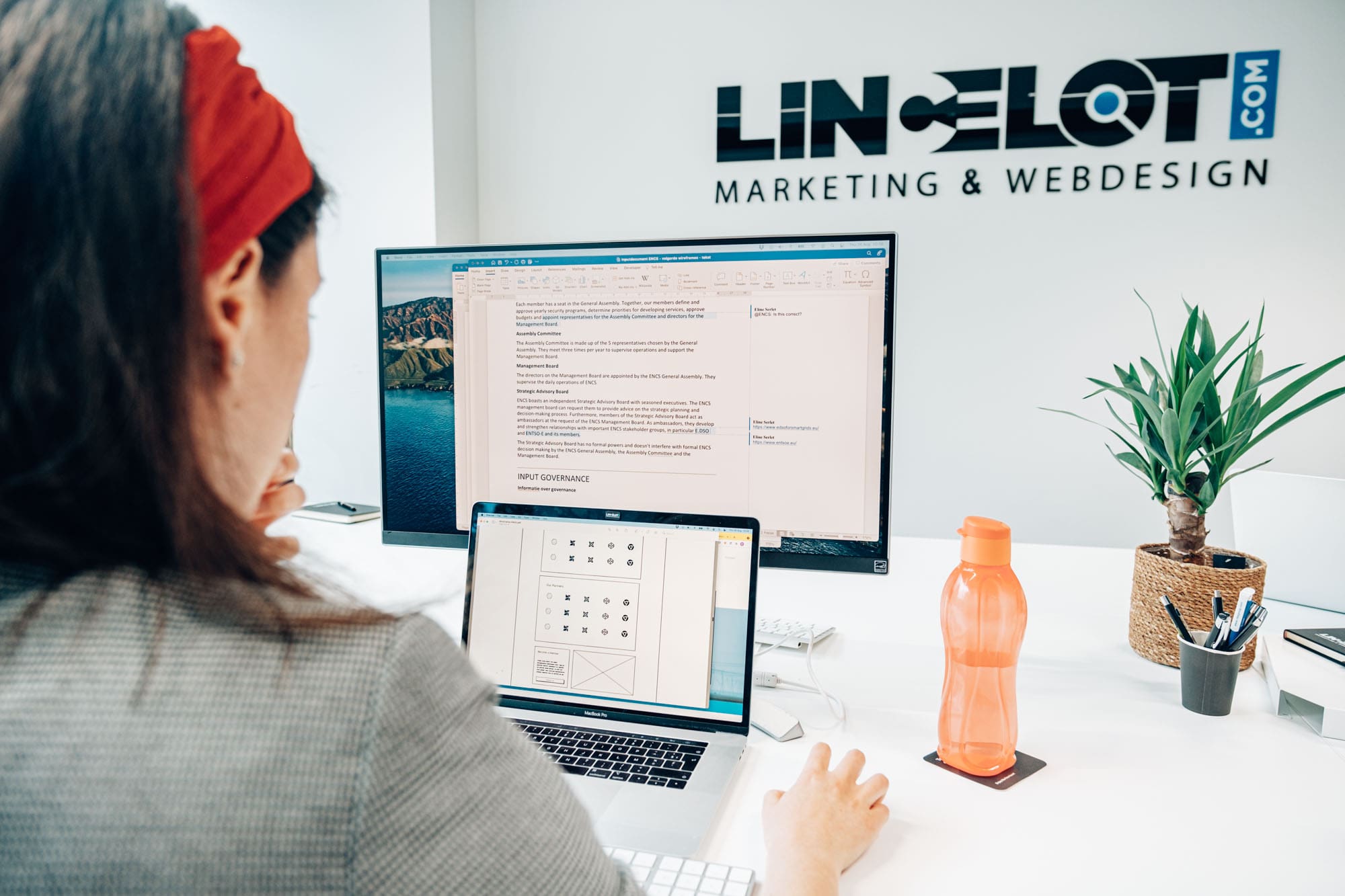 Lincelot - Blog- Eline en Lincelot - 1 jaar gelukkig samen - Eline aan het werk