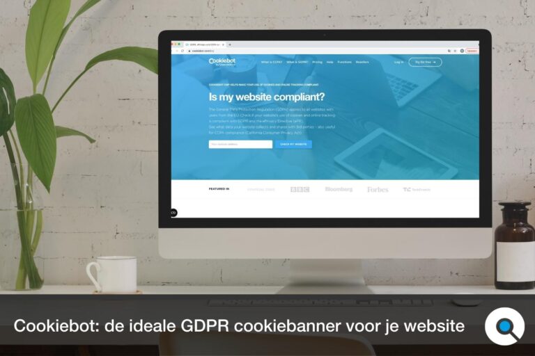 Cookiebot: de ideale GDPR cookiebanner voor je website