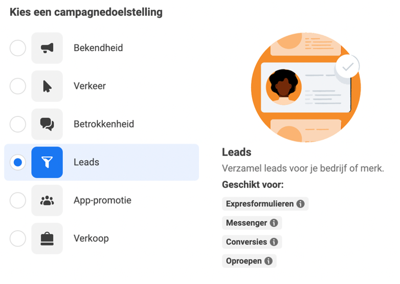 Campagnedoelstelling - Leads
