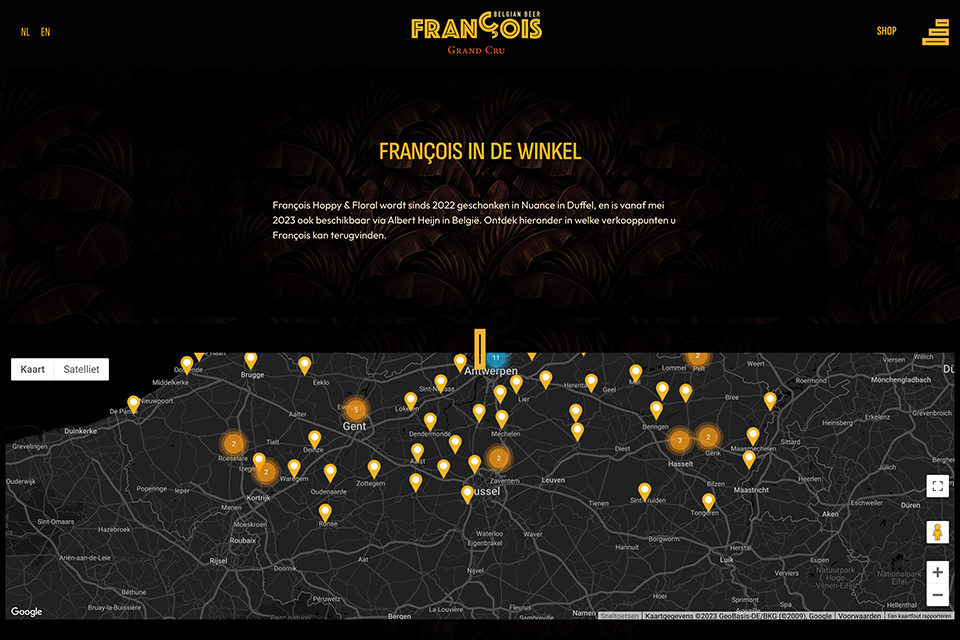 Francois-verkooppunten-interactieve-map-webshop-lincelot